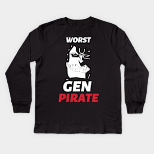 Scratchmen Apoo of the Worst Generation Kids Long Sleeve T-Shirt